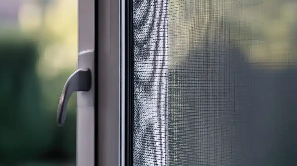 closeup magnetic mosquito net door showing its easytouse design